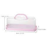 Plastic Bread Box Pink with Handle for Easy Carrying and Bread Storage V1370-AZ4-10776