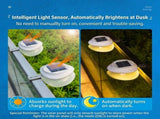 Solar Powered Fence Light with Durable ABSPC Housing, Monocrystalline Silicon Panel, and Adjustable V1341-ZY-RJFFUZE8-16PCS-BLACKHOUSINGCOOLWHITELIGHT
