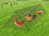 Chicken Tunnels, 300 x 71 x 61.5cm Chicken Tunnels for Yard, Portable Chicken Tunnels for V952-YJSDZXK00000V3S9IV0