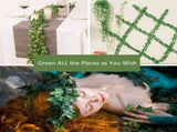 48 Pack Fake Vines for Room Decor Artificial Ivy Garland with Clip Green Flowers Hanging Plants Faux V1259-DP01-A-2924