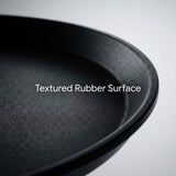 16-Inch Round Non-Slip Serving Trays 4 Pack Rubber Surface Plastic Tray Set for Restaurant, Caf & V1258-DP02-C-2182
