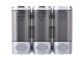 3 Chamber Shower Soap Dispenser 3x300ml Capacity Wall Mounted Shampoo and Conditioner Dispenser for V1294-YM0901-3112250042614