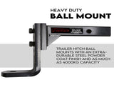 Adjustable Drop Towbar Tow Bar Ball Mount Tongue 2" Hitch Trailer 4000kg V379-TOWBAR5CHR