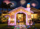 Jingle Jollys Christmas Inflatable Gingerbread Man Candy 3.2M Illuminated Decorations XMAS-INF-DOOR-GINGER-10FT
