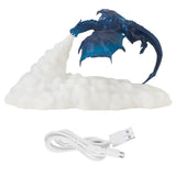 3D Print Fire Dragon Shaped Light Bedside Night Lamp USB Rechargeable for Home Decor Christmas Gift V1294-YM0901-3119200084111