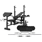 LSG GBN100 Multi Function Bench Press with 90kg Weight and Bar set V420-LGBN-GBN100-A