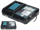 DC18RF Charger with Screen USB Interface Fit for Makita 14V/18V Lithium Battery V1294-YM0901-3117210018111