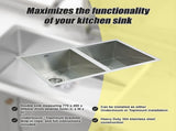770x450mm Handmade Stainless Steel Undermount / Topmount Kitchen Sink with Waste V63-770065