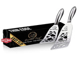 Gourmet Easy Stainless Steel Fish Spatula Set 1 Large 1 Small Metal Spatula V1376-FISHTURNFISH