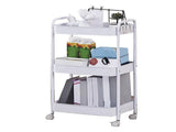 3 Tier Utility Rolling Cart with Caster Wheels Movable Multifunctional Storage Cart for Kitchen V1294-YM0901-3117240235111