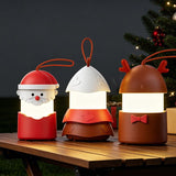 Christmas Music LED Night Light Lantern, Rechargeable with Warm White & 7-Color Changing Lights, V1341-ZY-PW2TZ58J-ABC