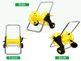 Hose Reel Cart with Wheels - Garden Hose Storage Cart with Handle and Hose Guide V1263-JX-4524