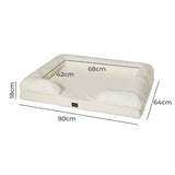 PaWz Memory Foam Pet Sofa Bed PT1231-L-WH