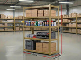 Giantz Garage Shelving 1.6X0.8m Warehouse Shelves Storage Rack Pallet Racking Yellow WR-E-8X16-YL