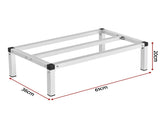Giantz 61x36cm Aluminum Dunnage Rack Heavy Duty Kitchen Storage Platform DNR-ALU-24X14