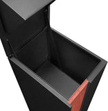 Big Outdoor Mailbox Parcelbox Pillar Letterbox 320x240x950 mm V957-SDBISN3636S