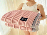A-Class Rabbit Fur Blanket Soft Blanket Home Decor Blanket Comfortable Blanket - Pink - Size S V1347-114-74591-PNK-S150-200CM