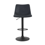 Artiss 2x Bar Stools Vintage Leather Swivel Gas Lift Black BA-K-0224-BKX2