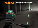 CIGMAN Green Laser Level 3 x 360&deg, Self-Leveling Construction Laser CM701SE V413-CM701SE