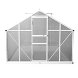 Green Fingers Greenhouse 4.2x2.5x1.95M Aluminium Polycarbonate Green House Garden Shed GH-ALU-C-422X250-AB