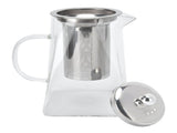 Transparent Glass Teapot with Removable 304 Stainless Steel Filter Tea Kettle for Home Office950ml V1294-YM0901-3118210159614