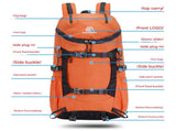 Black 20L Women's Orange Mountaineering Backpack - Water-Resistant V888-ELOSUNG28885