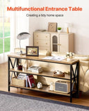 VEVOR Narrow Console Sofa Table Couch Table 140 cm for Entryway & Living Room V952-BSXGZDCK5512VD5KRV0