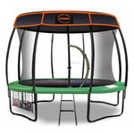 Kahuna Trampoline 8 ft with Roof - Green TRA-KAH-08-GN-RF