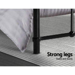 Artiss Bed Frame Metal Frames LEO - Single MBED-C-LEO-S-BK