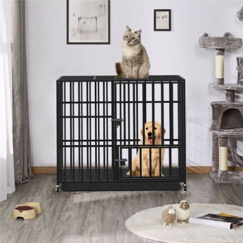 42 XL Heavy Duty Dog Cage Playpen Kennel w/ Wheels V178-66727