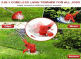 Whipper Snipper Mower Cordless Grass Trimmer Lawn Cutter Battery Brushcutter V201-QUEW13009451