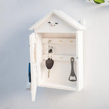 Wood Keys Box Wall Mounted Sundries Holders Practical Convenient Key Holder Storage Box Cabinet V1294-YM0718-10074788