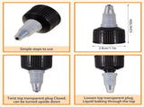 36 Pcs 8 oz Squeeze Bottle Twist Top Applicator Bottles Empty Hair Oil Bottle with Funnels V1258-DP02-C-2261