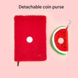 Fruit-Shaped Office Supplies Set-3 packs Shaped Sticky Notes and A5 Plush Notebook with V888-ELOSUNG53655