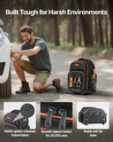 Rolling Tool Backpack, 110 lbs Load Capacity, 45 Pockets Heavy Duty Roller Tool Bag on Wheels, V952-GLGJBB14YC168FJ9Q001V0
