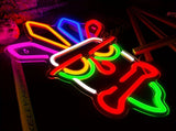 neon wall light, acrylic neon light, colourful neon tube, USB powered light, dimmable wall light, V1106-124-SIL-56148