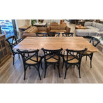 Lantana Dining Table 180cm Live Edge Solid Acacia Timber Wood Metal Leg -Natural V315-VOD-ELBA-09