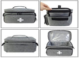 First Aid Kit, First Aid Storage Carry Bag, Pill Bottle Organizer for Emergency Trauma Medical Kits V1369-AZ3-W-01535