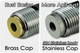 304 Stainless Steel Pig Nipple Waterer with 1/2 Female Bulkhead Fittings for Barrel Kit Feeder V1258-DP02-C-2556