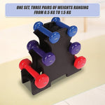 6-Piece Dumbbell Set with Rack V63-770385