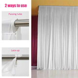 3x6m White Stage Curtain Backdrop V178-66768