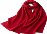Warm and soft autumn and winter scarf, warm and lightweight scarf, versatile unisex plain wool scarf V1188-MS-313-0718