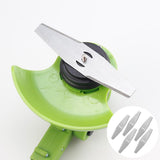 Metal String Trimmer Blades,5 Pcs Weed Wacker Replacement Heads with Center Hole,Sharp Steel Cutter V1369-AZ3-W-14695