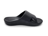 Archline Rebound Orthotic Slides Flip Flop Thongs Slip On Arch Support - Black - Euro 46 V563-AHS00100-46