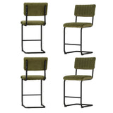 Artiss 4x Bar Stools Velvet Chairs Green BA-HY-005-GNX4