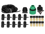 10m Irrigation Atomizing Kit Adjustable Copper Nozzle 8/11 Hose Set for Garden Greenhouse V1294-YM0901-3111210153911
