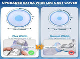 Waterproof Extra Wide Leg Cast Cover for Shower with Non-Slip Bottom Protector Surgery Wounds V1369-AZ3-W-18767