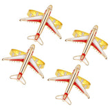 4Pcs Alloy Napkin Rings Set Elegant Dining Table Napkin Clasps for Special Events V1369-AZ3-W-18085