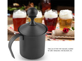 Stainless Steel Manual Double Mesh Milk Frother, Foam Maker for Coffee Decoration V1263-JX-2923