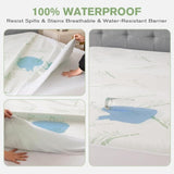 Waterproof Bamboo Fully Fitted Mattress Protector King Single V201-W12782539